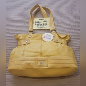 The Sak Mustard Yellow Leather Shoulder Bag
